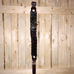 Small High Waist Genuine Leather Woven Belt